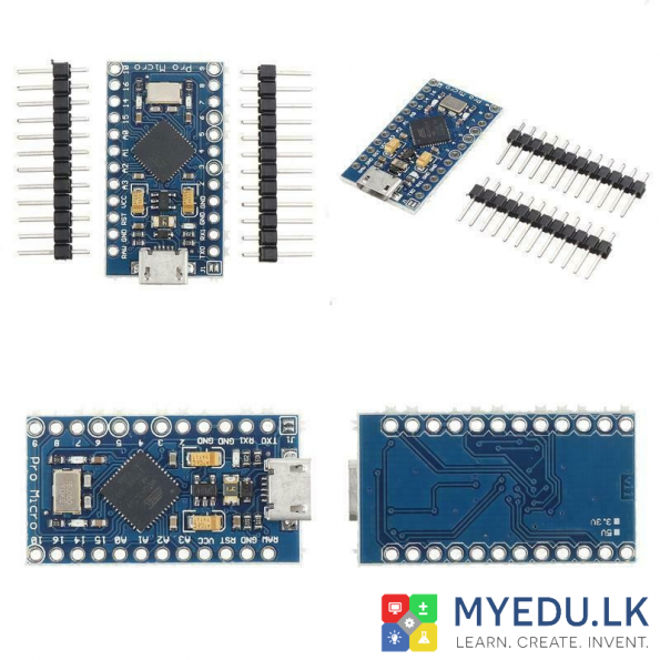 Arduino Pro Micro Board – ATmega32U4 5V/16MHz – Geekshop.LK
